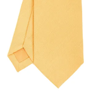 YELLOW SARTORIAL LINEN AND COTTON TIE