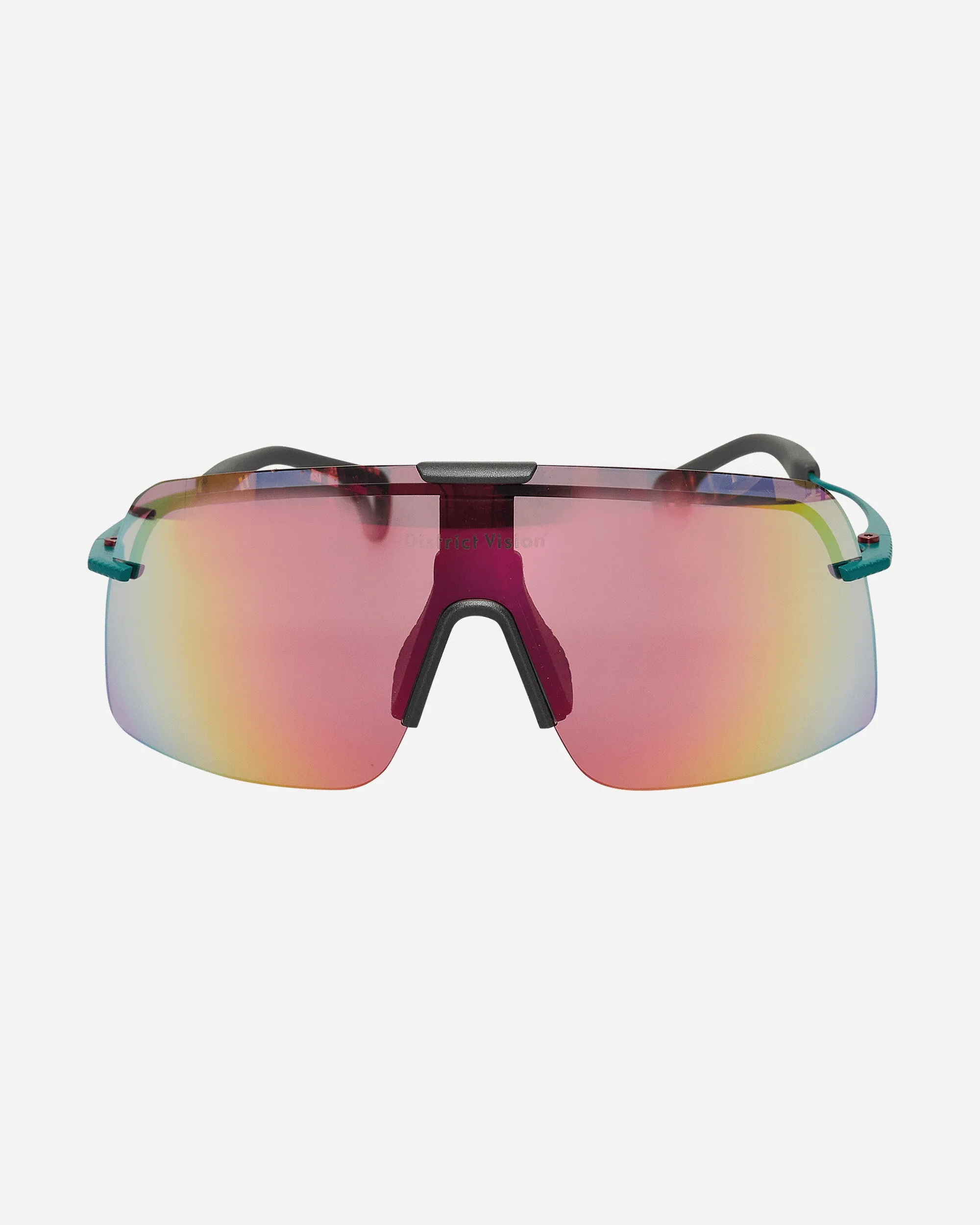 Yusuke Alpine Blade Ti Sunglasses Jade Blue / D  Spectral Mirror