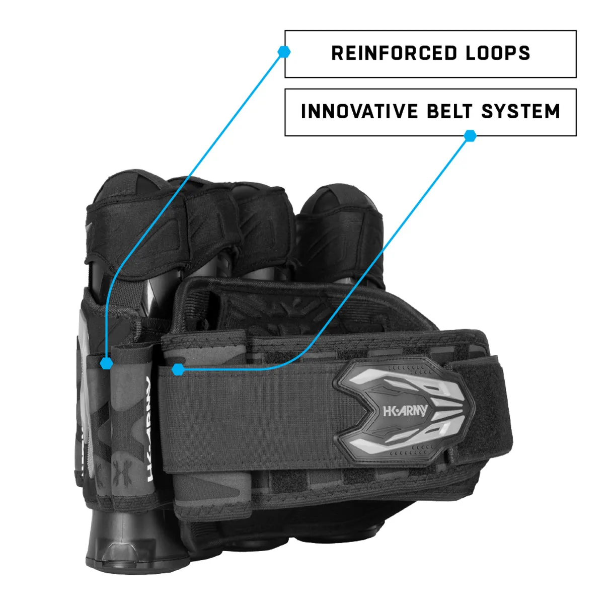 Zero G 2.0 Harness - Black/Grey - 3 2 4